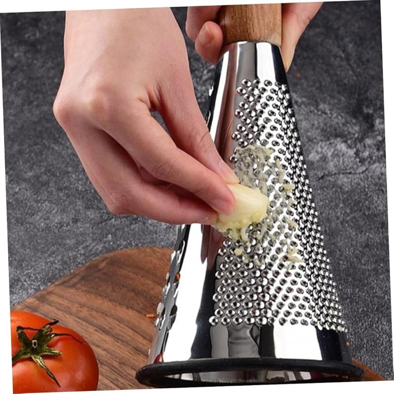 Stainless Steel Cone Grater With Strong Suction Base For Cheese Potatoes Vegetables Fruits - Image 4